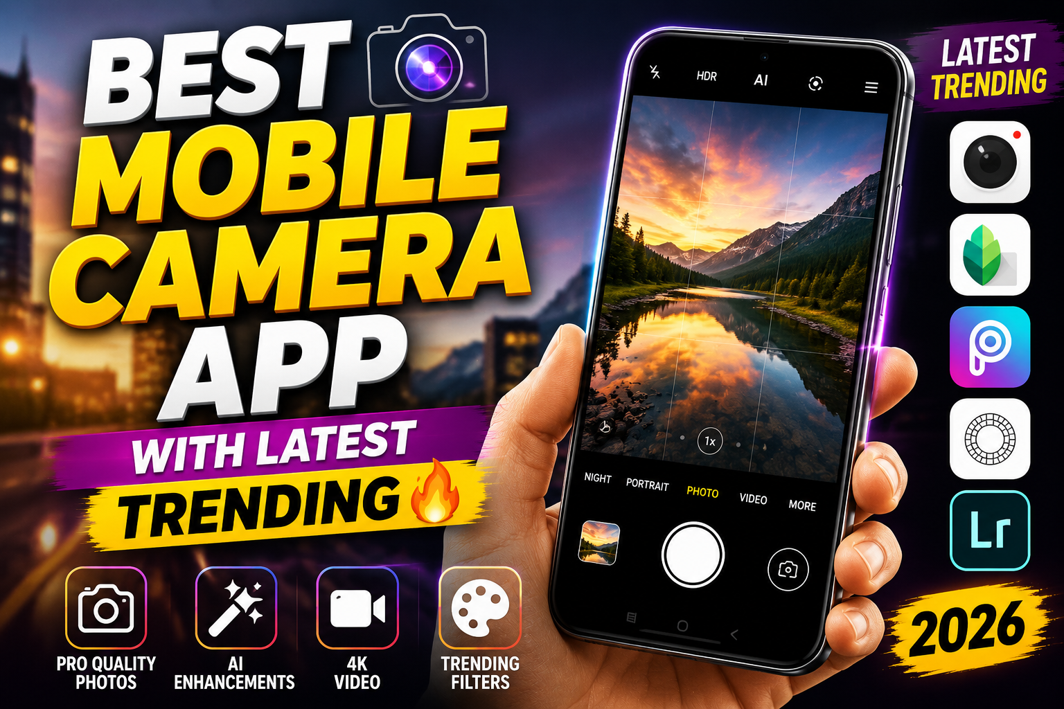 Best Mobile Camera App With Latest Trending