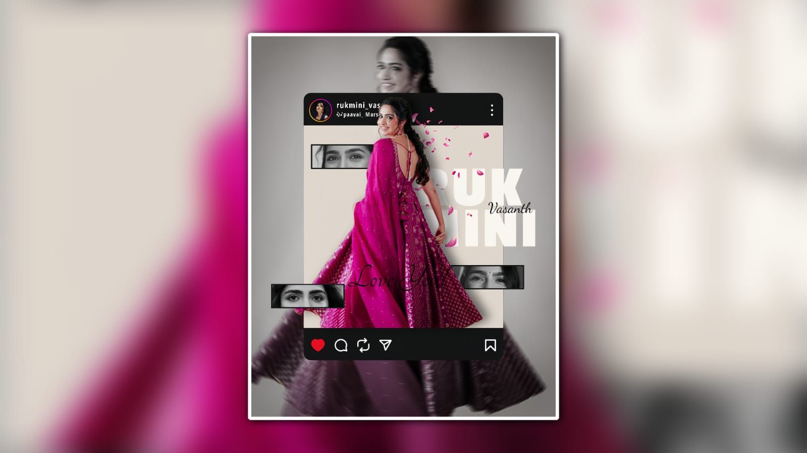 Instagram Style Poster 100
