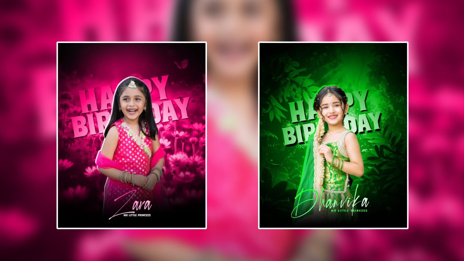 Kids HBD Poster Design 144