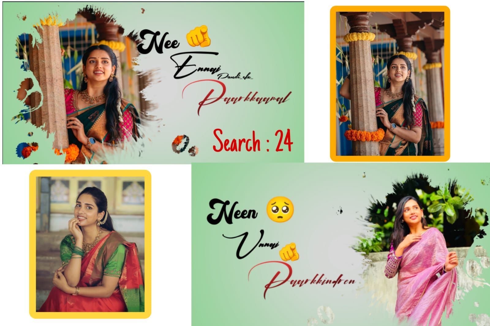 Nee Ennai Paarkkaamal love songs video editing 24