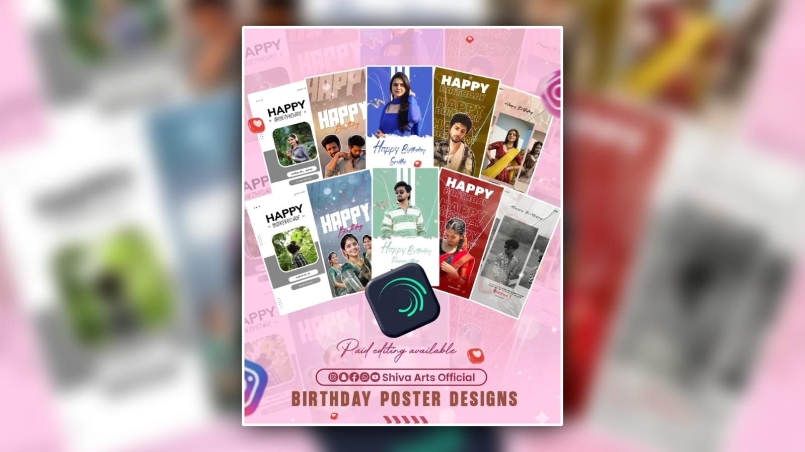 Trending HBD Poster design 218