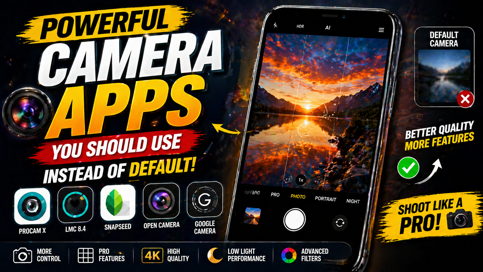 Powerful Camera Apps You Should Use Instead of Default 2026