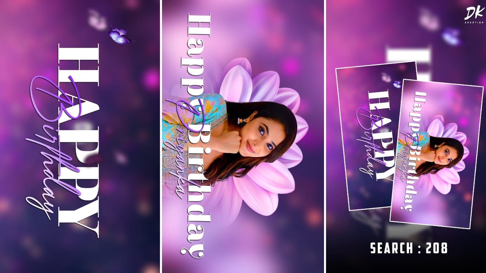 Birthday Video Editing 208