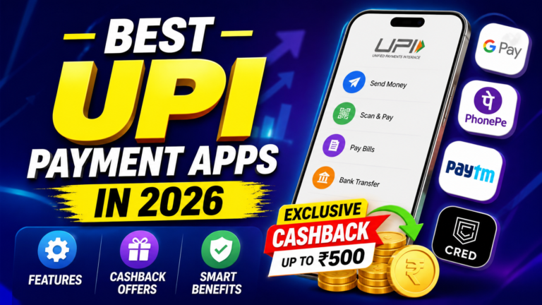 Best UPI Payment Apps in 2026 Features, Cashback Offers, and Smart Benefits