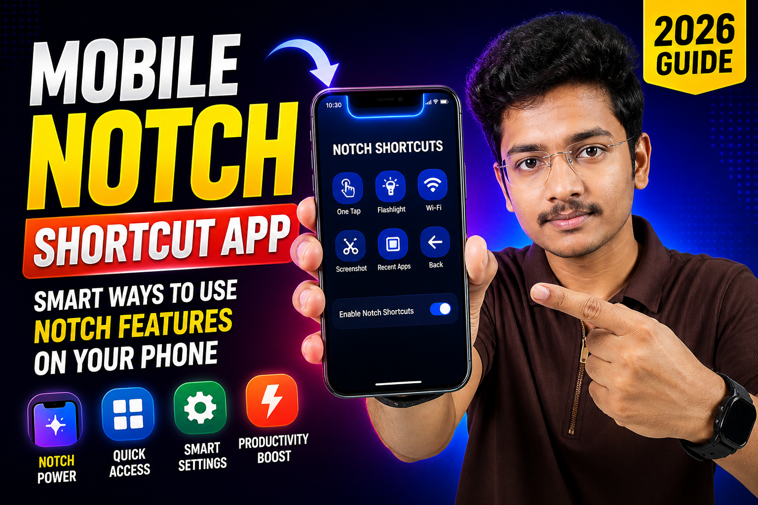 Mobile Notch Shortcut App Smart Ways to Use Notch Features on Your Phone