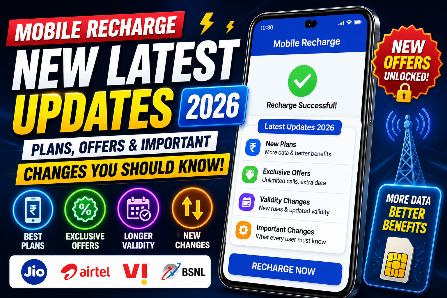 Mobile Recharge New Latest Updates 2026: Plans, Offers, and Important Changes You Should Know