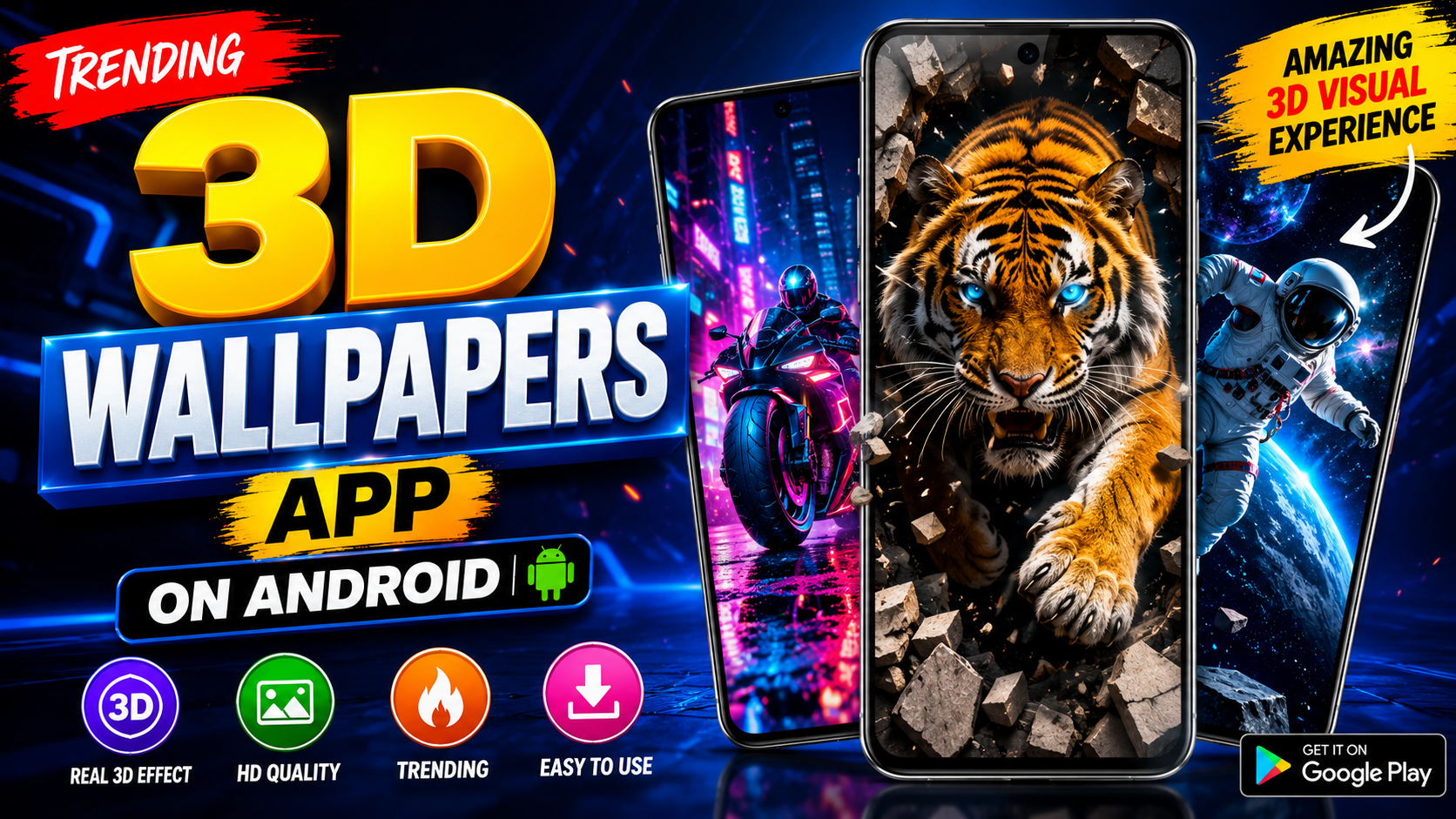 3D Trending Wallpapers App On Android