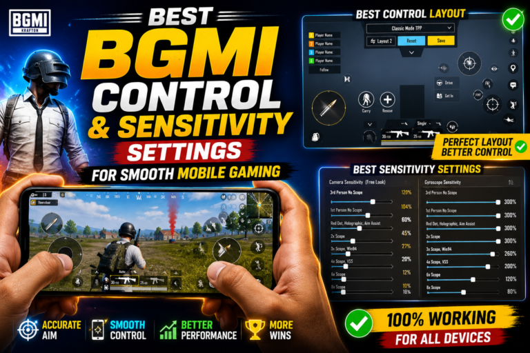 Best BGMI Control And Sensitivity Settings For Smooth Mobile Gaming