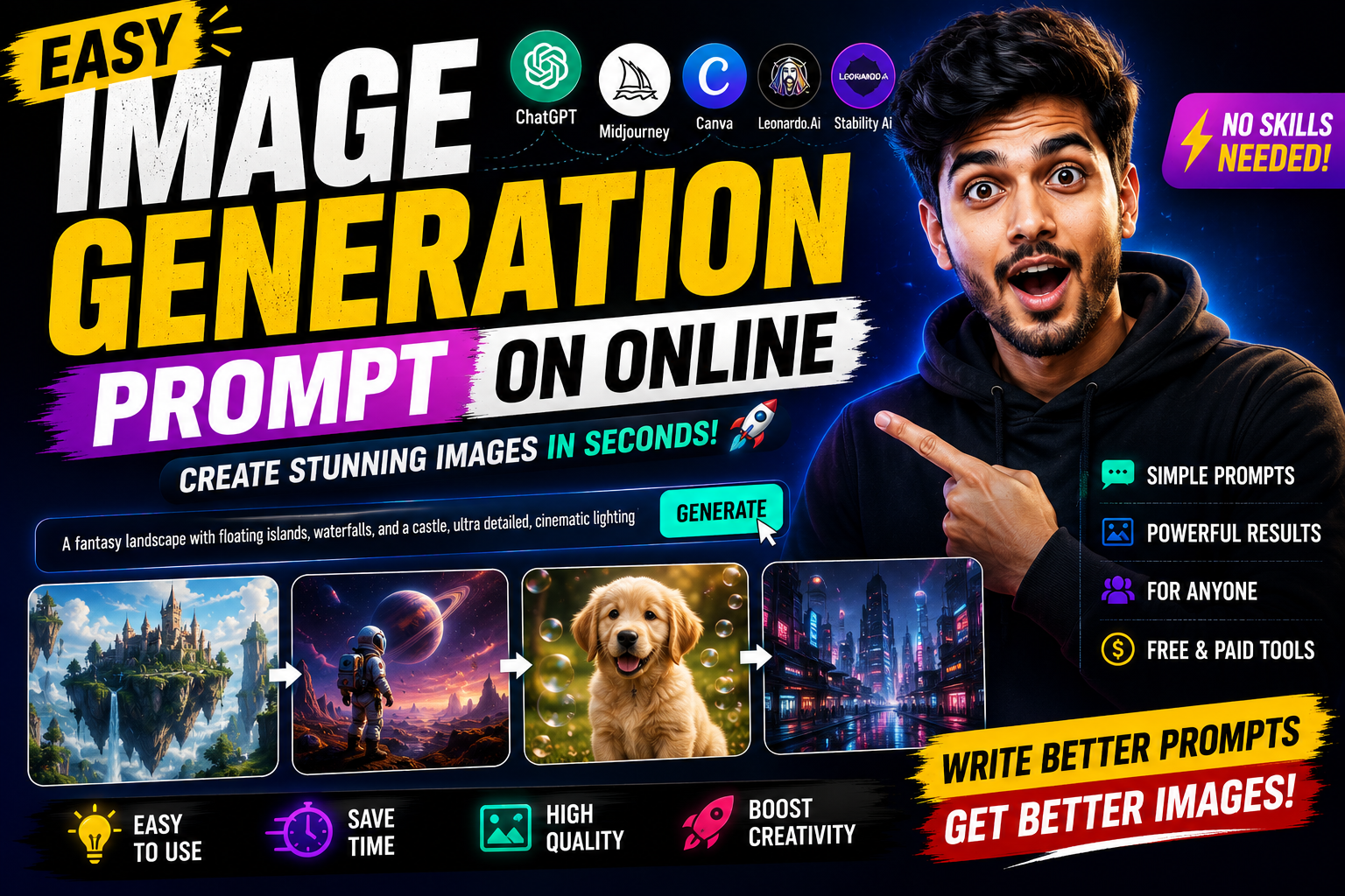Easy Image Generation Prompt On Online: A Beginner Friendly Guide