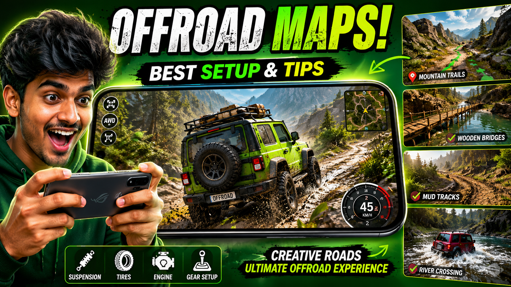 Mobile Offroading Game With Creative Road Maps Setup And Tips