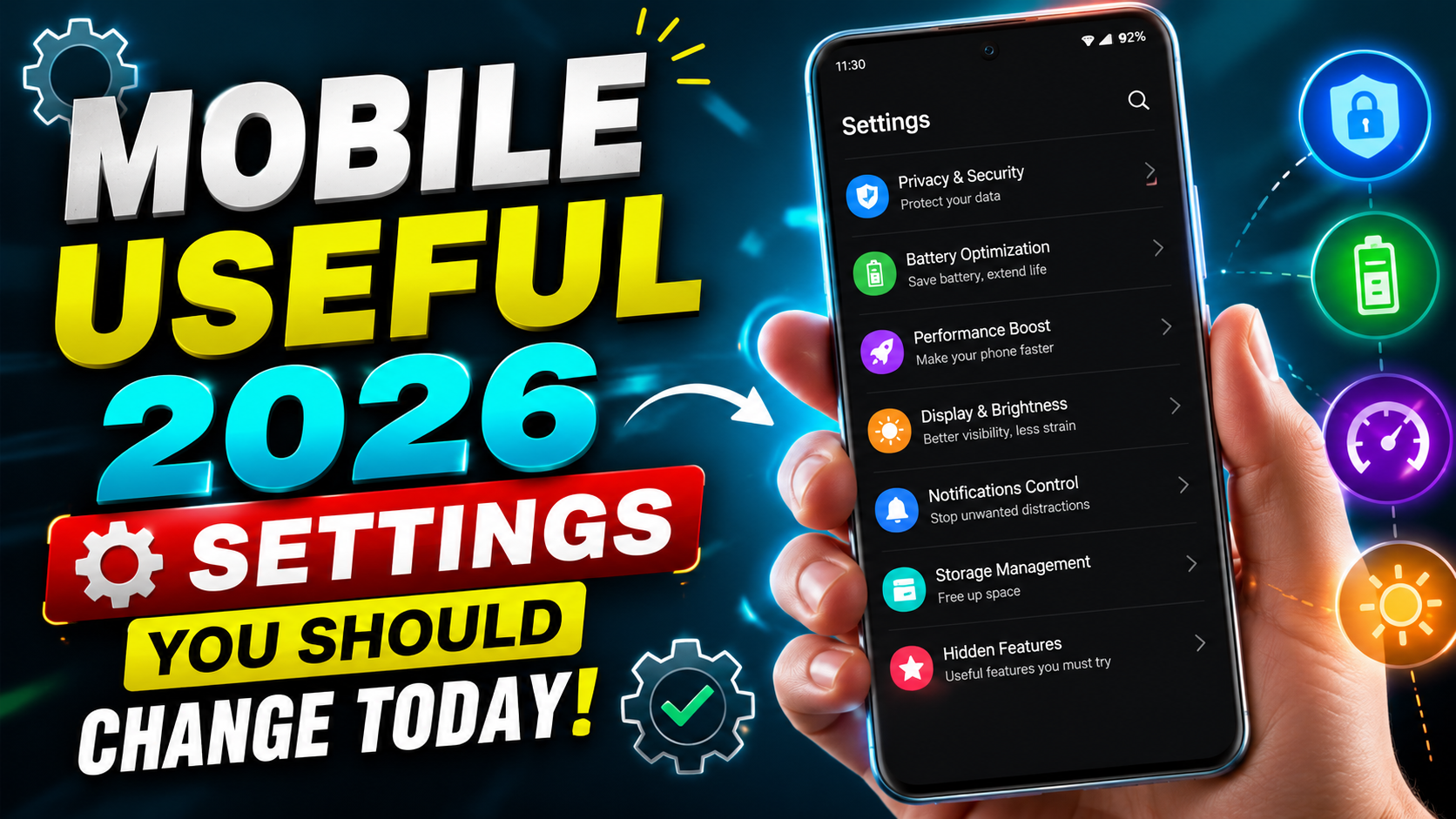 Mobile Useful 2026 Settings You Should Change Today