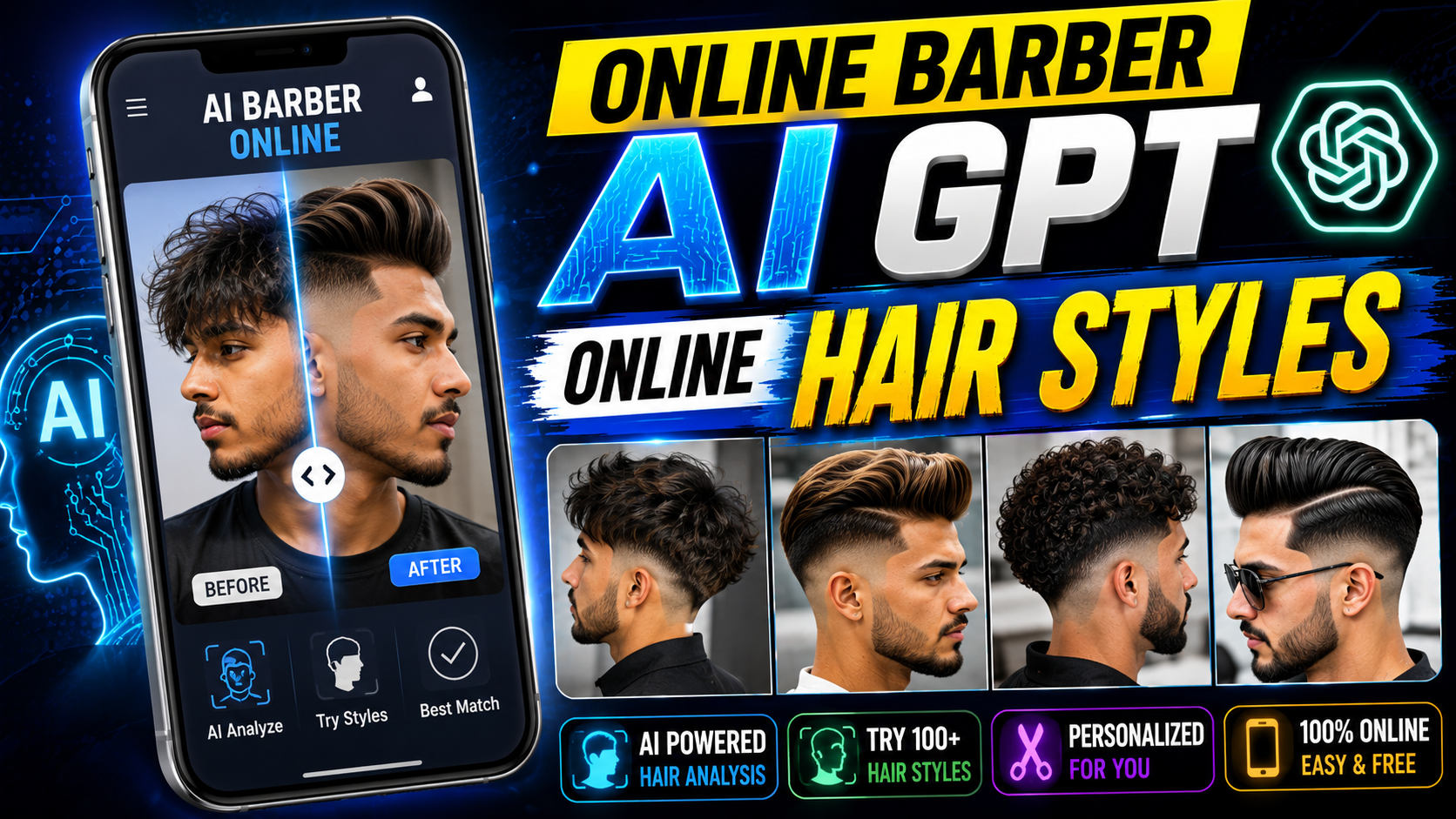 Online Barber Ai GPT Online Hair Styles