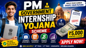PM Government Internship Yojana Scheme Full Details