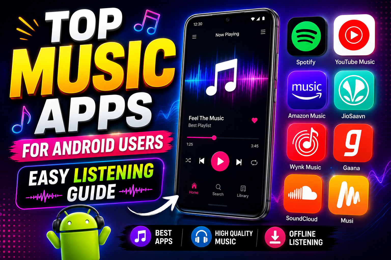 Top Music Apps For Android Users Easy Listening Guide