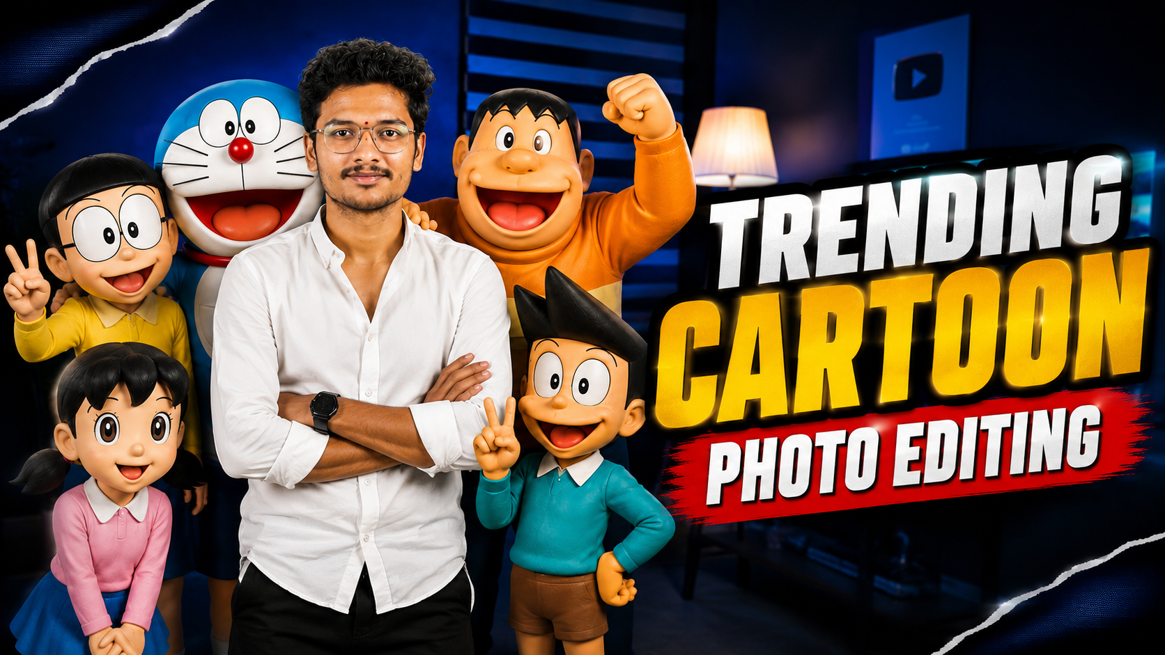 trending cartoon photo prompt