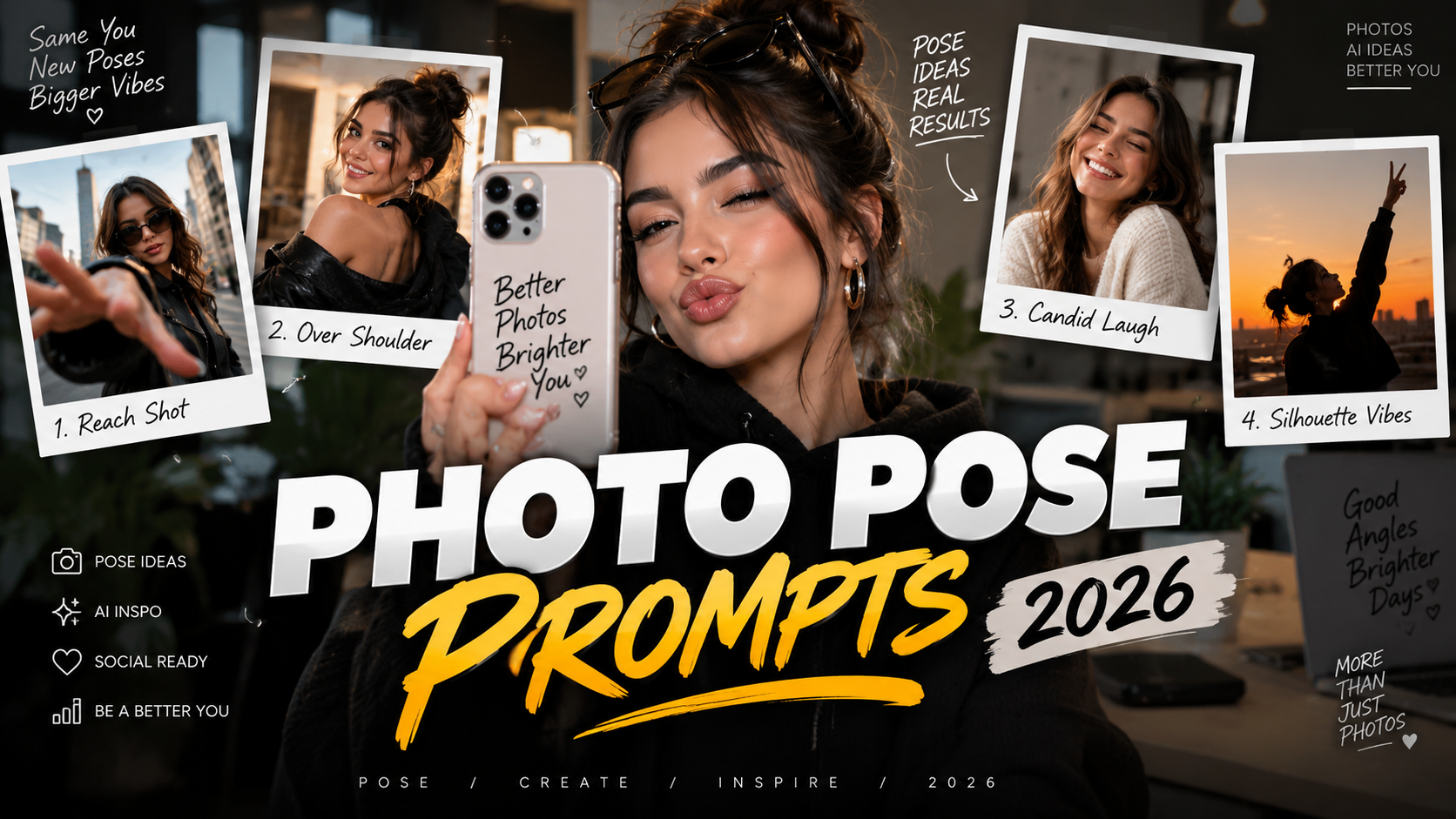 Photo Pose Prompts for 2026 Realistic Ideas for AI and Phone Photography