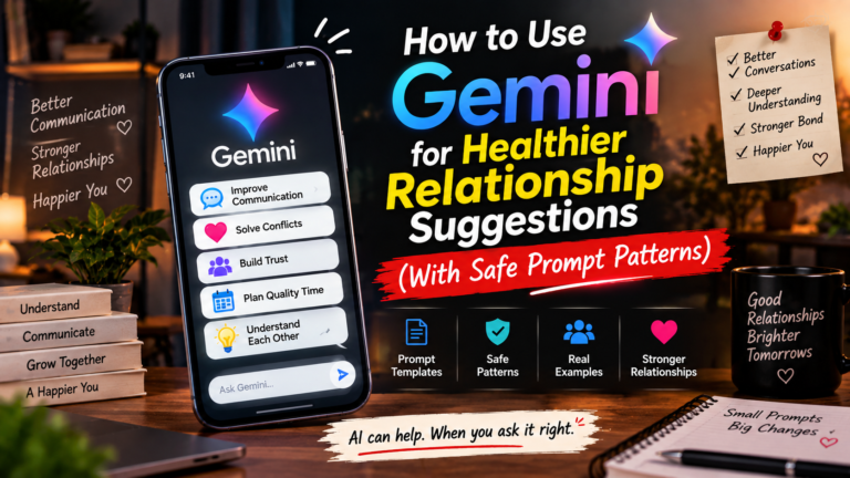 How to Use Gemini for Healthier Relationship Suggestions (With Safe Prompt Patterns)