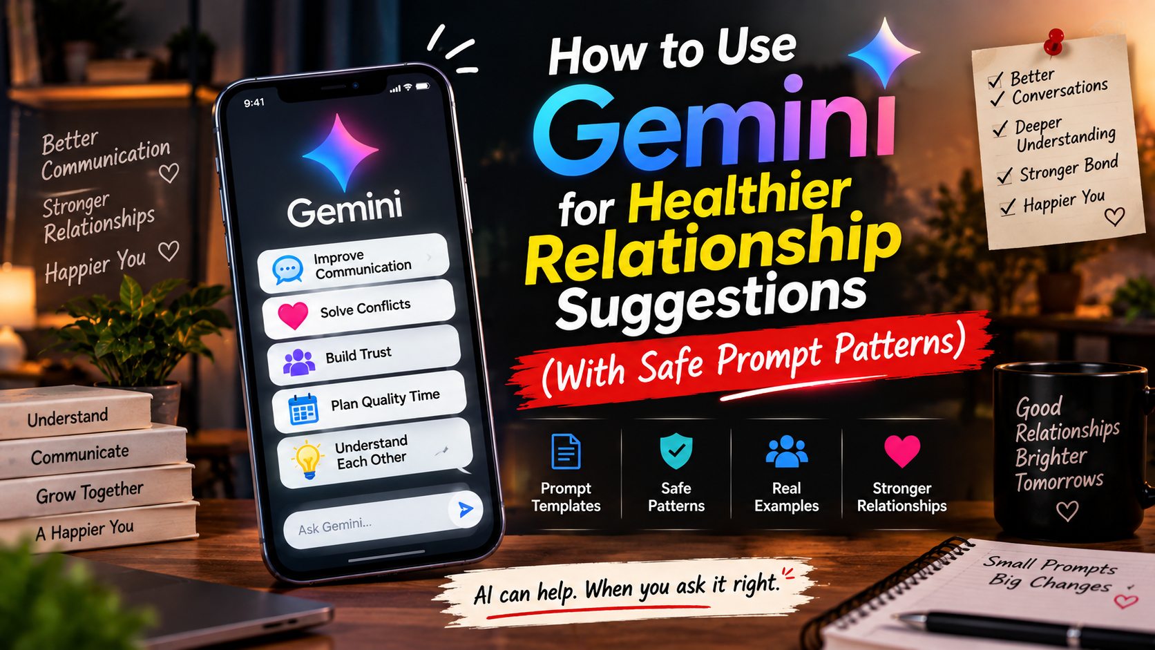 How to Use Gemini for Healthier Relationship Suggestions (With Safe Prompt Patterns)