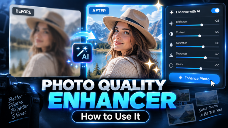 How to Use a Photo Quality Enhancing Tool