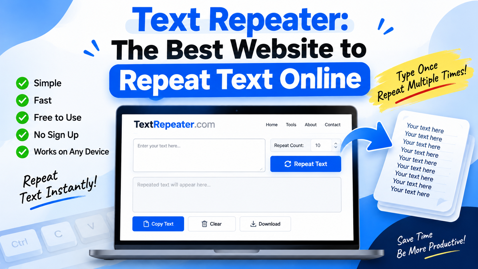 Text Repeater: The Best Website to Repeat Text Online